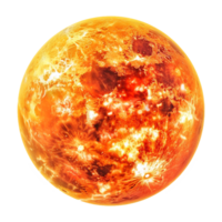 ai generiert Aufkleber von ein Sonne auf ein transparent Hintergrund - - ai generiert png