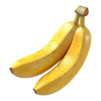 AI generated 3D Rendering of a Bananas on Transparent Background - Ai Generated png