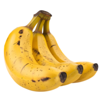 ai generado 3d representación de un bananas en transparente antecedentes - ai generado png