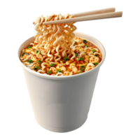 AI generated 3D Rendering of a Noodles in a Bowl on Transparent Background - Ai Generated png