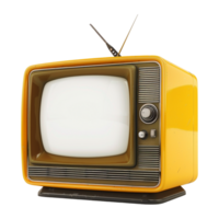 AI generated 3D Rendering of a Vintage Television on Transparent Background - Ai Generated png