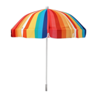 AI generated 3D Rendering of a Beach Umbrella on Transparent Background - Ai Generated png