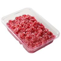 AI generated 3D Rendering of a Raw Beef Grind Meat on Transparent Background - Ai Generated png