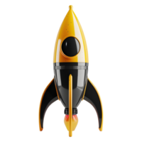 AI generated 3D Rendering of a Space Rocket on Transparent Background - Ai Generated png