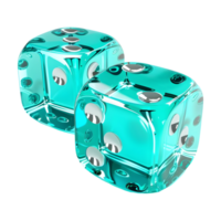 AI generated 3D Rendering of a Ludo Dice on Transparent Background - Ai Generated png