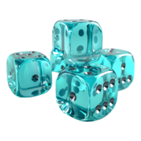 AI generated 3D Rendering of a Ludo Dice on Transparent Background - Ai Generated png