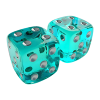 AI generated 3D Rendering of a Ludo Dice on Transparent Background - Ai Generated png