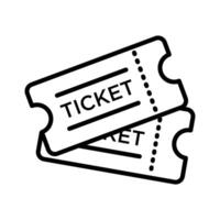 ticket icon vector design template in white background