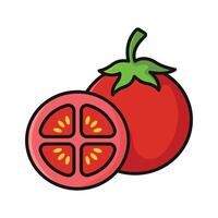 tomato icon vector design template in white background