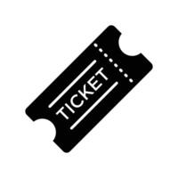 ticket icon vector design template in white background