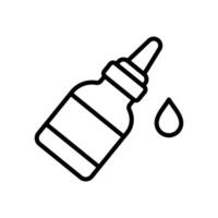 eye drops icon vector design template in white background