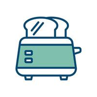 toaster icon vector design template in white background