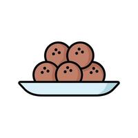 meatballs icon vector design template simple and clean