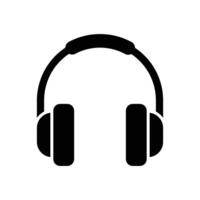 headphone icon vector design template in white background