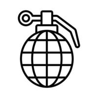 grenade icon vector design template in white background