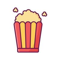 pop corn icon vector design template in white background