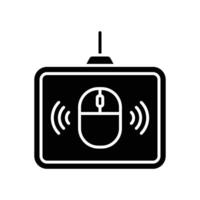 mouse pad icon vector design template in white background