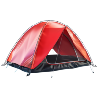 ai generiert 3d Rendern von ein Camping Zelt auf transparent Hintergrund - - ai generiert png