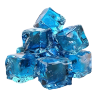 AI generated 3D Rendering of a Ice Cubes on Transparent Background - Ai Generated png