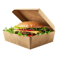 AI generated 3D Rendering of a Fast Food Items on Transparent Background - Ai Generated png