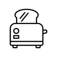 toaster icon vector design template in white background