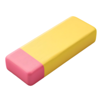 AI generated 3D Rendering of a Student Eraser on Transparent Background - Ai Generated png