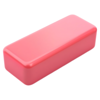 AI generated 3D Rendering of a Student Eraser on Transparent Background - Ai Generated png