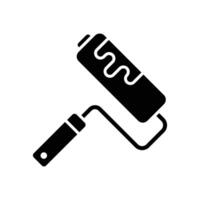 paint roller icon vector design template in white background