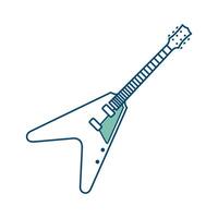 eléctrico guitarra icono vector diseño modelo en blanco antecedentes