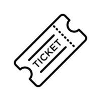 ticket icon vector design template in white background