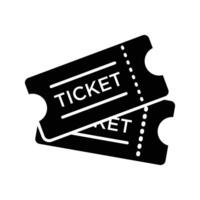 ticket icon vector design template in white background