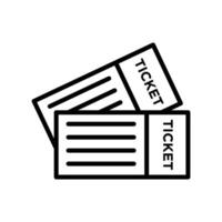 ticket icon vector design template in white background