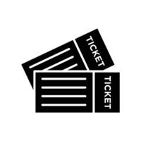 ticket icon vector design template in white background