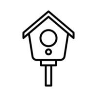 bird house icon vector design template in white background