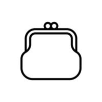 purse icon vector design template in white background