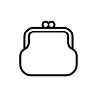 purse icon vector design template in white background