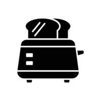 toaster icon vector design template in white background