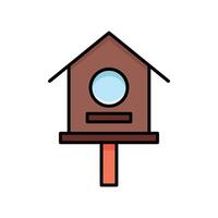 bird house icon vector design template in white background
