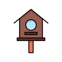 bird house icon vector design template in white background