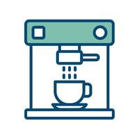 café fabricante icono vector diseño modelo en blanco antecedentes