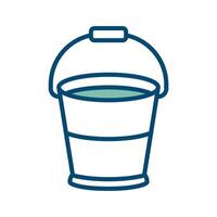 bucket icon vector design template in white background