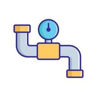 plumbing pipe icon vector design template in white background