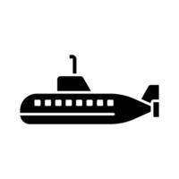 submarino icono vector diseño modelo en blanco antecedentes