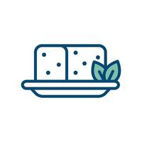 tofu icon vector design template in white background