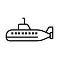 submarino icono vector diseño modelo en blanco antecedentes