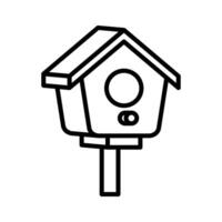 pájaro casa icono vector diseño modelo en blanco antecedentes