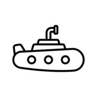 submarino icono vector diseño modelo en blanco antecedentes