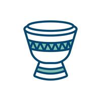 bongo drum icon vector design template in white background