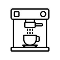 coffee maker icon vector design template in white background