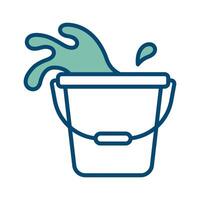 bucket icon vector design template in white background